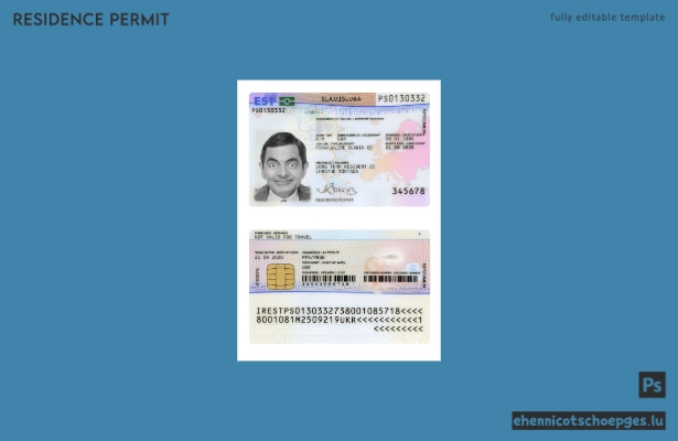 Estland Aufenthaltserlaubniskarte, 2020 – heute – Beispielvorschau